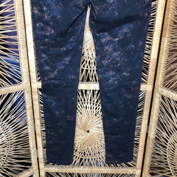 LIVERPOOL Black Metallic Tie Dye High Rise Skinny Jeans Size 29 - Picture 9 of 15